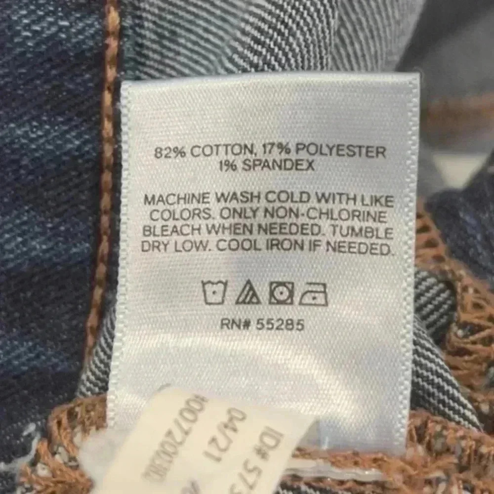 Express‎ Medium wash button front slim Jean overalls - Picture 7 of 9
